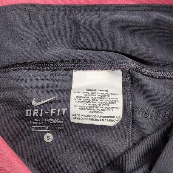 Nike Pants Women Small Gray Capri Gym Athleisure Legging Lounge Dri Fit Yoga - Picture 2 of 8